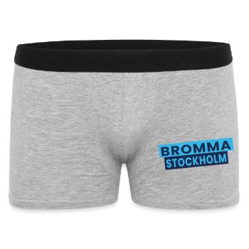 Marque de mots Bromma Stockholm - Boxer Homme - gris chiné - Devant