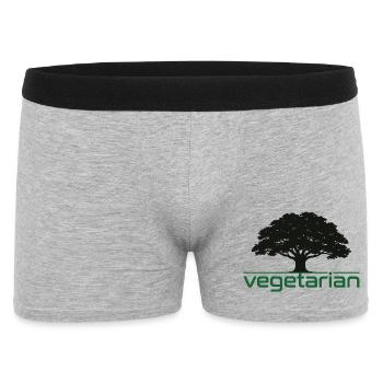Chêne végétarien – Design nature et durabilité - Boxer Homme - gris chiné - Devant