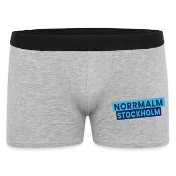 Norrmalm Stockholm Typography - Men's Boxer Shorts - heather grey - Front