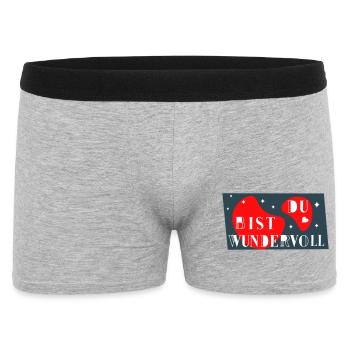 You're wonderful - Men's Boxer Shorts - heather grey - Front