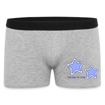 Étoiles - Boxer Homme - gris chiné - Devant