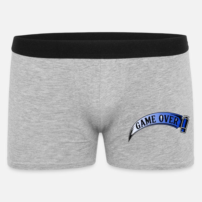 Game Over Retro Arcade Banner - Männer Boxer Shorts - Grau meliert