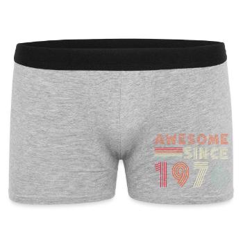 Retro 1976 Typography Design - Men's Boxer Shorts - heather grey - Front