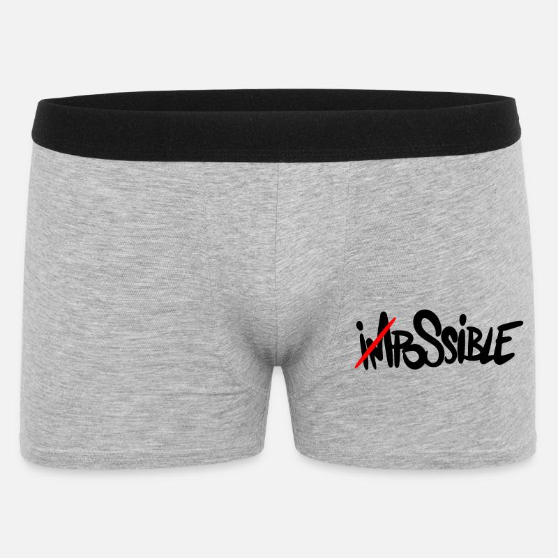 possible Everything is possible - Men's Boxer Shorts - heather grey