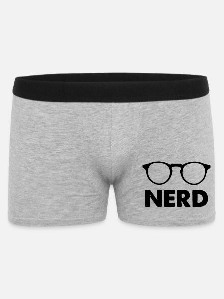 Glasses Nerd - Men's Boxer Shorts - heather grey