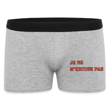JE NE M’EXCUSE PAS - Boxer Homme - gris chiné - Devant