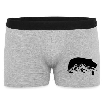 ours des montagnes - Boxer Homme - gris chiné - Devant