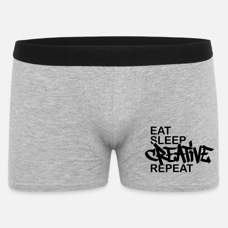 Journée du Graffiti Devise Créative - Boxer Homme - gris chiné