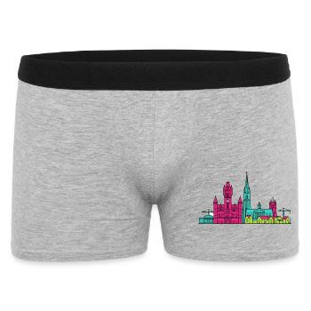Aberdeen City Skyline Marischal College Art - Men's Boxer Shorts - heather grey - Front