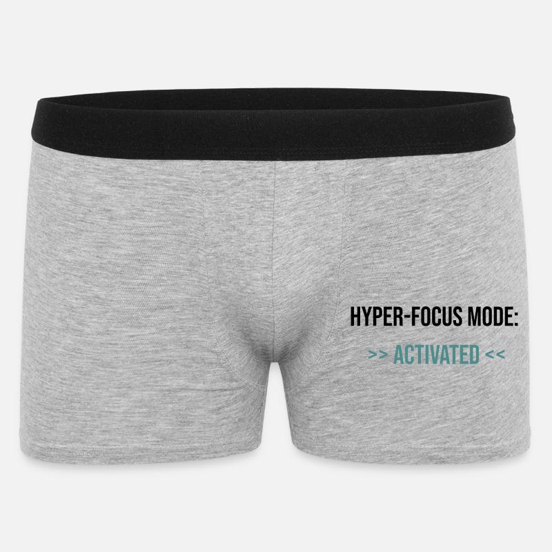 Mode Hyper-Focus : Activé - Déclaration - Boxer Homme - gris chiné