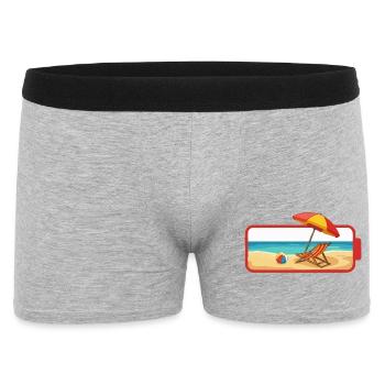 Été Plage Parasol Chaise - Boxer Homme - gris chiné - Devant