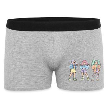 Kpop musique coréenne fille coréenne mignonne fans de kpop doigt - Boxer Homme - gris chiné - Devant