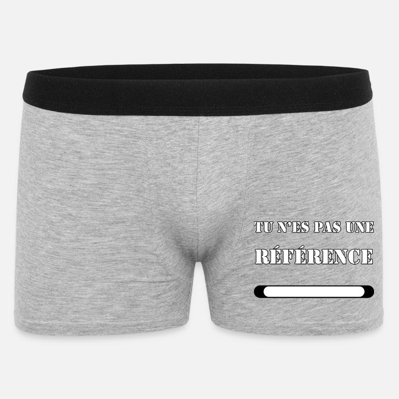 TU N’ES PAS UNE RÉFÉRENCE. - Boxer Homme - gris chiné