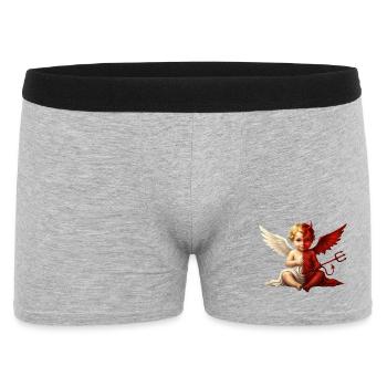 Double Ange Chérubin Démon - Boxer Homme - gris chiné - Devant
