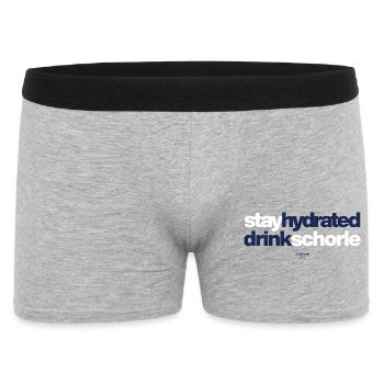 Restez hydraté, boissons spritzer - Boxer Homme - gris chiné - Devant