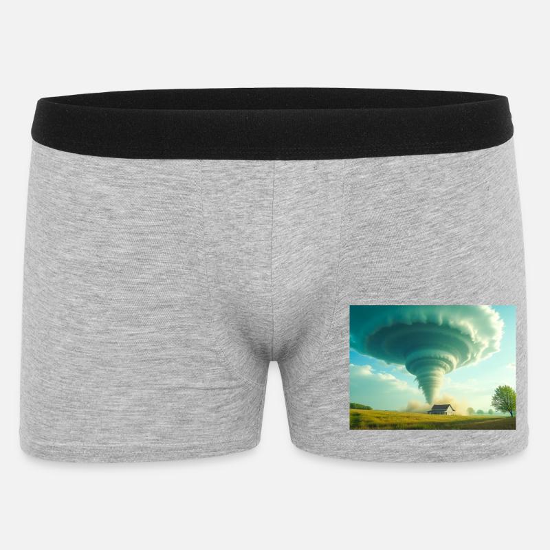 tornado Stormen der Ændrer Alt - Boxer Shorts til mænd - grå meleret