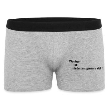 Less is - Men's Boxer Shorts - heather grey - Front