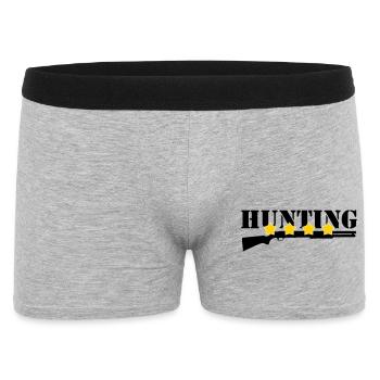 Hunting - Hunter - Men's Boxer Shorts - heather grey - Front