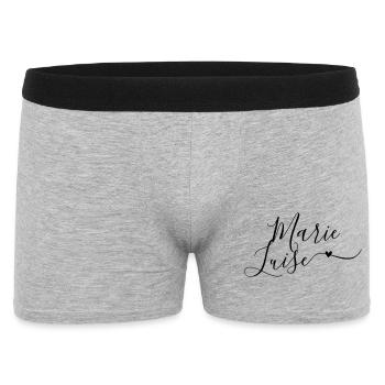Marie-Luise Name Vorname Dekorativ - Männer Boxer Shorts - Grau meliert - Vorne