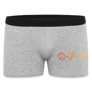 Simple Handball Timeless Design for Men - Men's Boxer Shorts - heather grey - Front