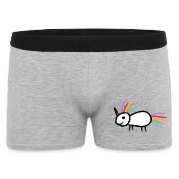 Licorne - Boxer Homme - gris chiné - Devant