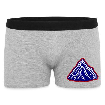 Mountains Symbol Alps - Men's Boxer Shorts - heather grey - Front