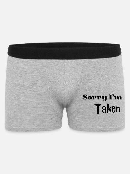 Funny Valentine Love Shirt - Men's Boxer Shorts - heather grey