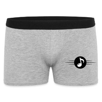 Ligne de symbole des notes de musique - Boxer Homme - gris chiné - Devant