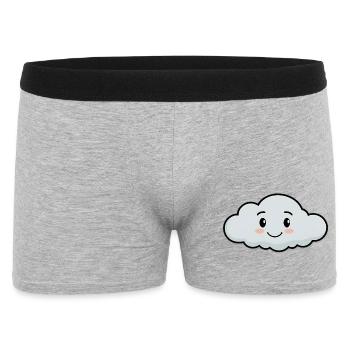 Mon ami nuage câlin - Boxer Homme - gris chiné - Devant