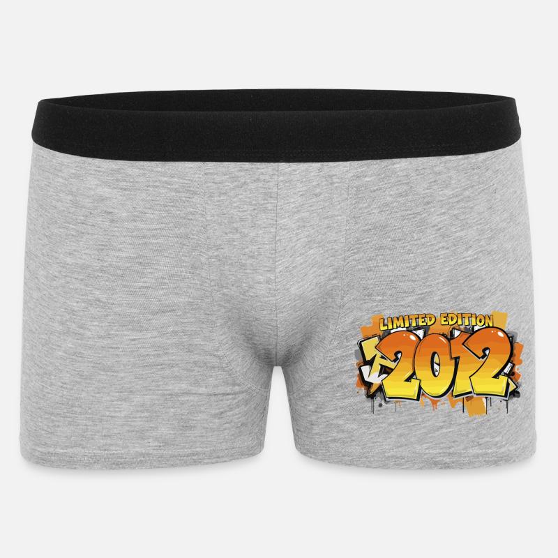 Limited Edition 2012 Graffiti - Männer Boxer Shorts - Grau meliert
