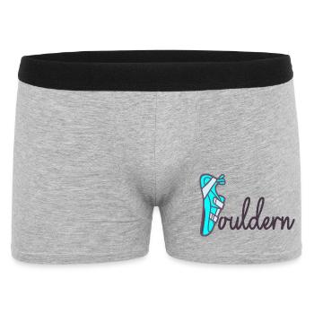 Father's Day Dad Bouldering - Men's Boxer Shorts - heather grey - Front