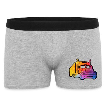 Camion coloré - Boxer Homme - gris chiné - Devant