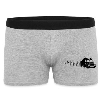Fréquence cardiaque des camions - Boxer Homme - gris chiné - Devant