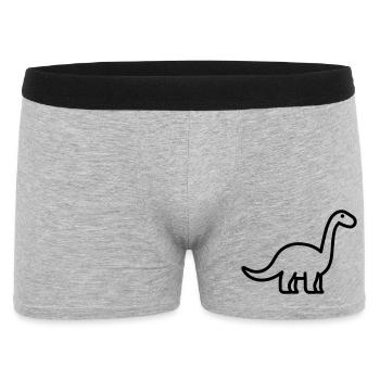 Brontosaure - Boxer Homme - gris chiné - Devant
