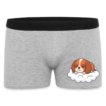 Dream of Puppy on Cloud - Men's Boxer Shorts - heather grey - Front