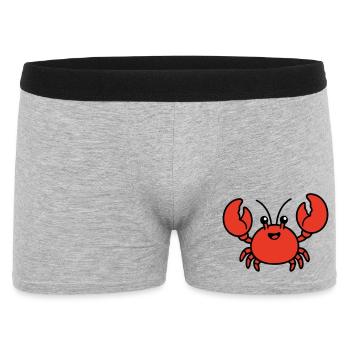 AI Human Fan Club - Männer Boxer Shorts - Grau meliert - Vorne