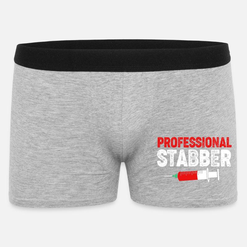 Phlebotomist Nurse Nurse Blood Sampling - Men's Boxer Shorts - heather grey