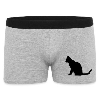 Chat - Boxer Homme - gris chiné - Devant