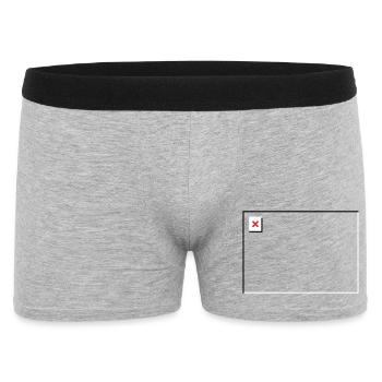 Missing Image – File Not Found Landscape - Men's Boxer Shorts - heather grey - Front