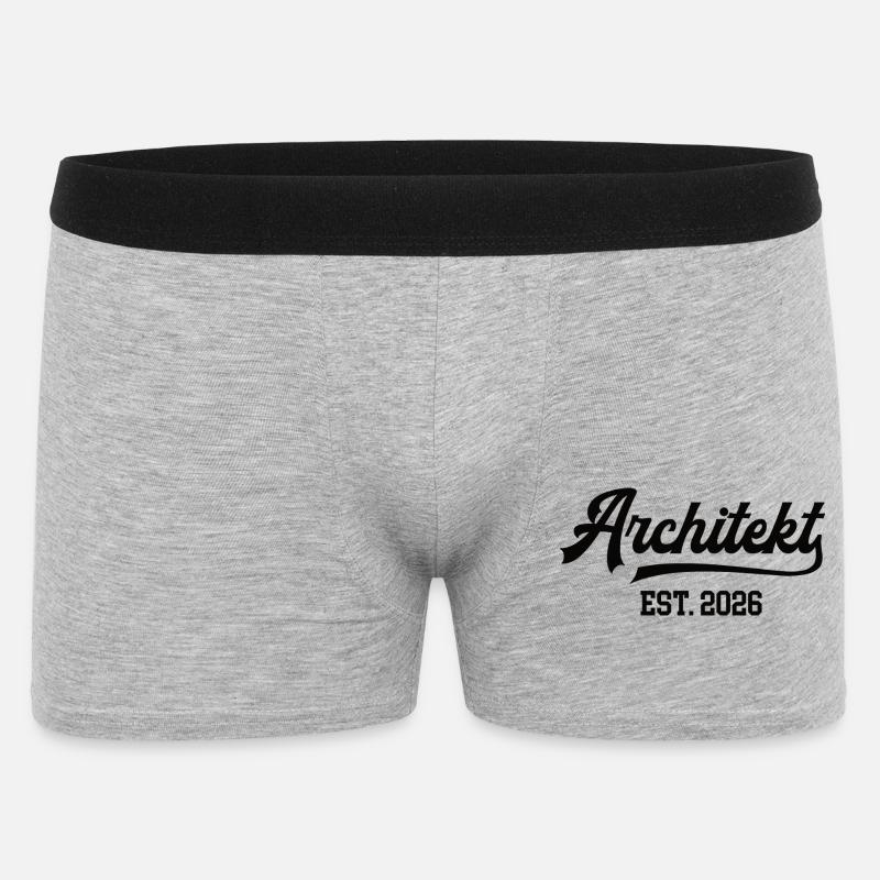 Architekt Architekturstudium Student Architektur - Männer Boxer Shorts - Grau meliert