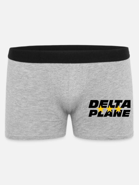 Logo Delta Plane Étoiles d'Excellence - Boxer Homme - gris chiné