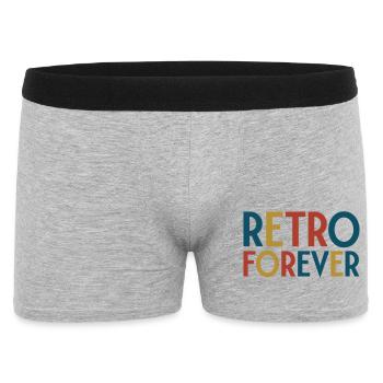 Retro forever - Boxer Homme - gris chiné - Devant