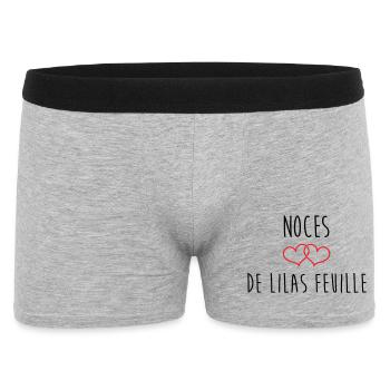 Noces de Lilas 63 ans de mariage - Boxer Homme - gris chiné - Devant
