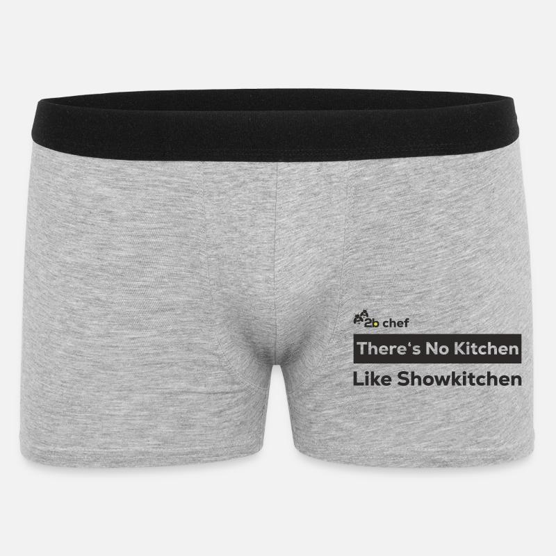 2b chef - Männer Boxer Shorts - Grau meliert