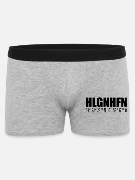 Coordonnées de Heiligenhafen - Boxer Homme - gris chiné