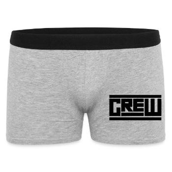 crew - Men's Boxer Shorts - heather grey - Front