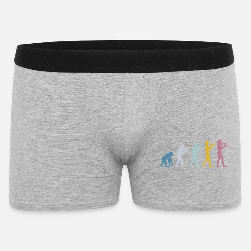 Trombone Evolution - Men's Boxer Shorts - heather grey
