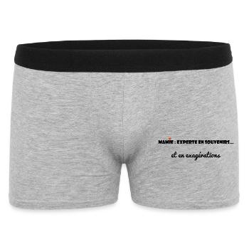 GRANNY. MOM. GRANDMA. MOTHER'S DAY - Men's Boxer Shorts - heather grey - Front