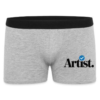 Verified Artist Funny - Men's Boxer Shorts - heather grey - Front