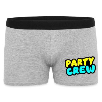 Équipe de fête colorée - Boxer Homme - gris chiné - Devant